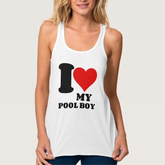 ICH LIEBE MEIN POOL-KÖRPER TANK TOP (Vorderseite)