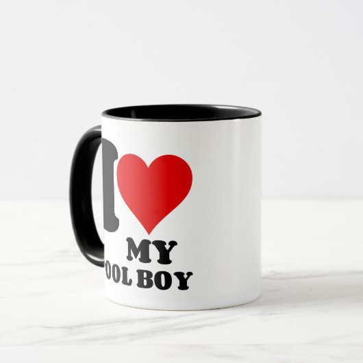 ICH LIEBE MEIN POOL-KÖRPER TASSE (Vorderseite Links)