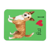 Ich Liebe mein Portugiesisch Podengo Pequeno Magnet (Horizontal)