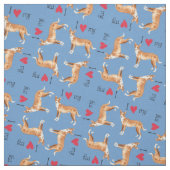 Ich Liebe mein Portugiesisch Podengo Stoff (Muster)