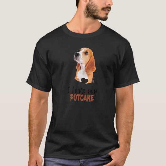 Ich Liebe mein Potcake Potcake Dog T-Shirt (Vorderseite)