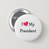 Ich Liebe mein Präsident Button (Vorne & Hinten)