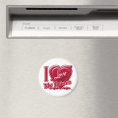 Ich Liebe mein Prinz rot - Herz Magnet (In Situ (Geschirrspüler))