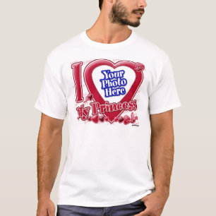 Ich Liebe Mein Prinzessin - Herz - Foto T-Shirt