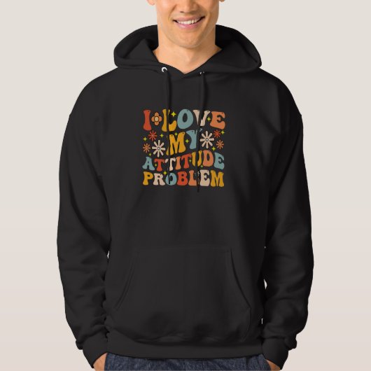 Ich Liebe mein Problem in der Einstellung Mens Wom Hoodie (Vorderseite)