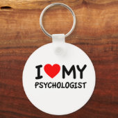 Ich Liebe mein Psychologe Schlüsselanhänger (Vorderseite)