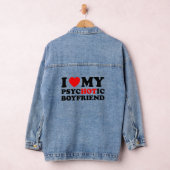 Ich Liebe mein psycHOTic Boyfriend Funny Valentins Jeansjacke (Hangar)