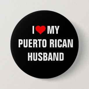 Ich Liebe mein Puerto-Rico-Ehemann Button