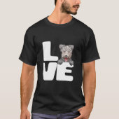 Ich Liebe mein Pumi Hund T-Shirt (Vorderseite)