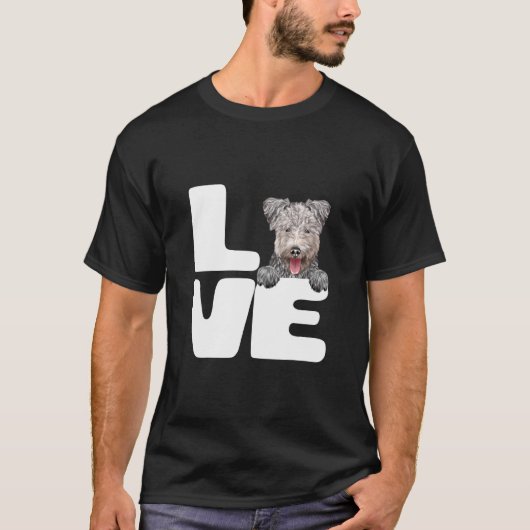Ich Liebe mein Pumi Hund T-Shirt (Vorderseite)