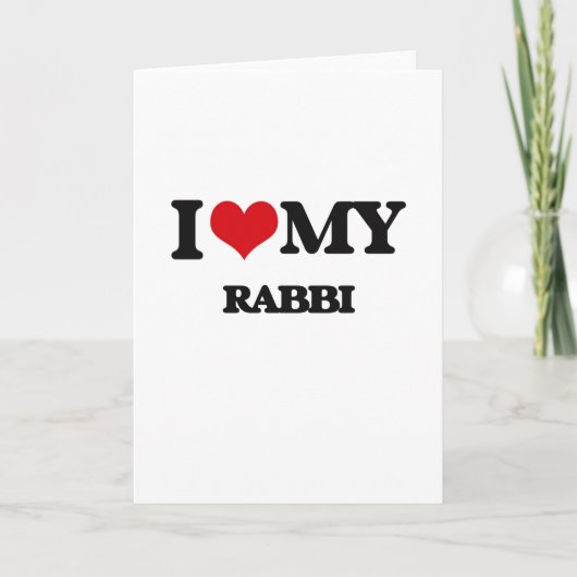 Ich Liebe mein Rabbi Karte (Vorderseite)