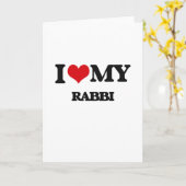 Ich Liebe mein Rabbi Karte (Gelbe Blume)