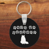 Ich Liebe mein Ragdoll - Weißer Text Schlüsselanhänger (Vorderseite)