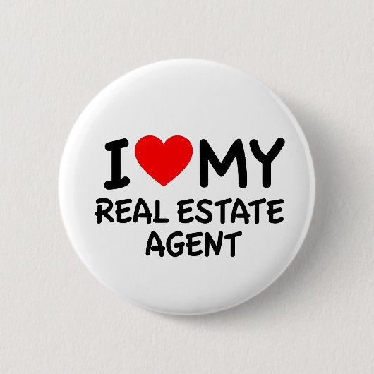 Ich Liebe mein Real Anwesen Agent Button (Vorderseite)
