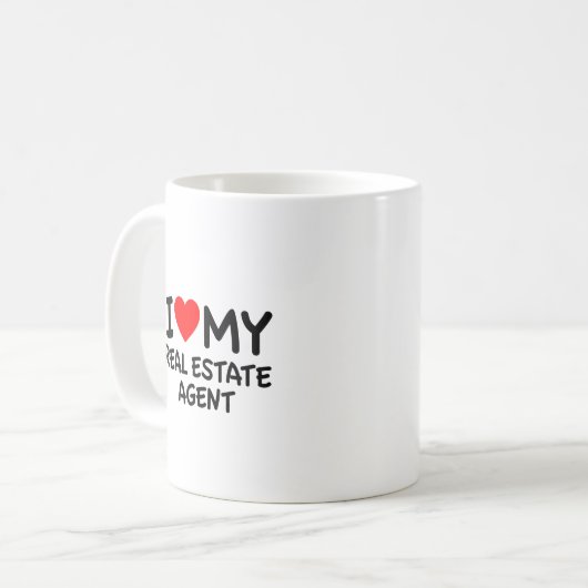 Ich Liebe mein Real Anwesen Agent Kaffeetasse (Vorderseite Links)