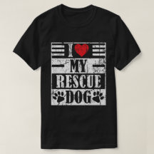 Ich liebe mein Rettungshund-Fun-Shirt im Vintage-S