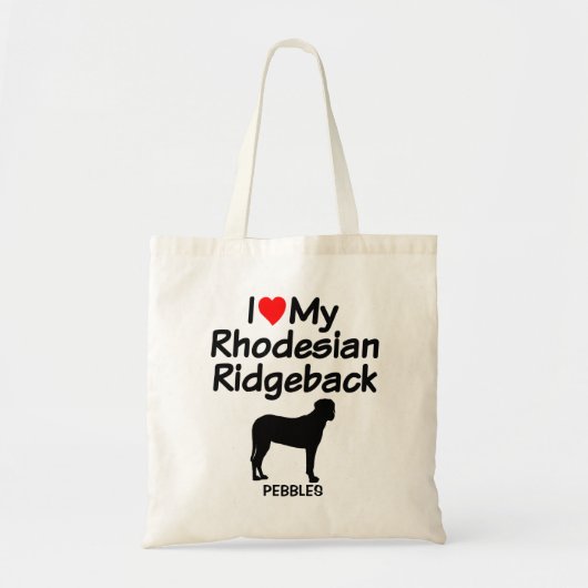 Ich Liebe mein Rhodesian Ridgeback Dog Bag Tragetasche (Vorne)