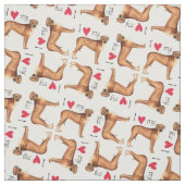 Ich Liebe mein Rhodesian Ridgeback Stoff (Muster)