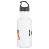 Ich Liebe mein Rhodesian Ridgeback Trinkflasche (Rückseite)
