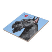 Ich Liebe mein Riese Schnauzer Fliese (Seite)