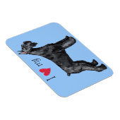 Ich Liebe mein Riese Schnauzer Magnet (Rechte Seite)