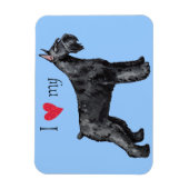 Ich Liebe mein Riese Schnauzer Magnet (Vertikal)