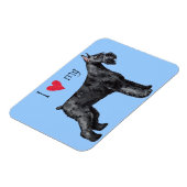 Ich Liebe mein Riese Schnauzer Magnet (Linke Seite)