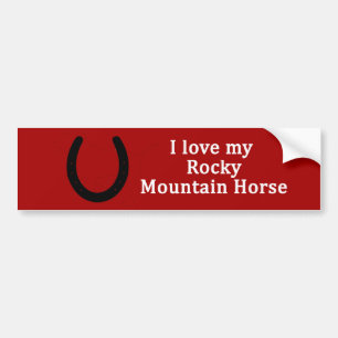 Ich Liebe mein Rocky Mountain Pferd Autoaufkleber