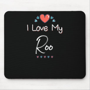 Ich Liebe mein Roo Niedlich Mütter Tagesdesign Ges Mousepad