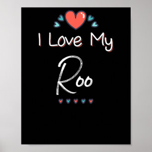 Ich Liebe mein Roo Niedlich Mütter Tagesdesign Ges Poster