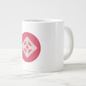 Ich Liebe mein rosa Leben | Silent ASMR Art Jumbo-Tasse (Vorderseite Rechts)