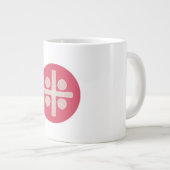 Ich Liebe mein rosa Leben | Silent ASMR Art Jumbo-Tasse (Vorderseite Rechts)