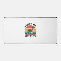 Ich liebe mein Rowdy Vintage Collie Hund Design_1