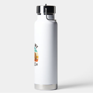 Ich liebe mein Rufus Vintage-Hundedesign_1 Trinkflasche