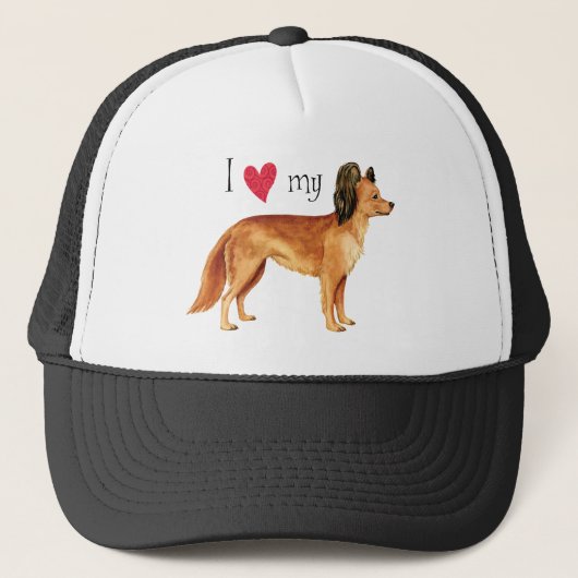 Ich Liebe mein russisches Spielzeug Truckerkappe (Vorderseite)