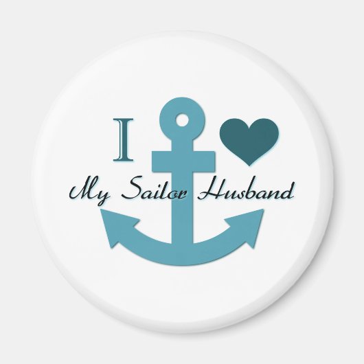 Ich Liebe mein Sailor Husband Magnet (Vorne)