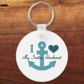 Ich Liebe mein Sailor Husband Schlüsselanhänger (Vorderseite)