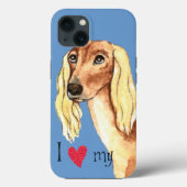 Ich Liebe mein Saluki Case-Mate iPhone Hülle (Rückseite)