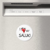 Ich Liebe mein Saluki Magnet (In Situ (Geschirrspüler))