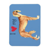 Ich Liebe mein Saluki Magnet (Vertikal)
