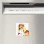 Ich Liebe mein Saluki Magnet (In Situ (Geschirrspüler))