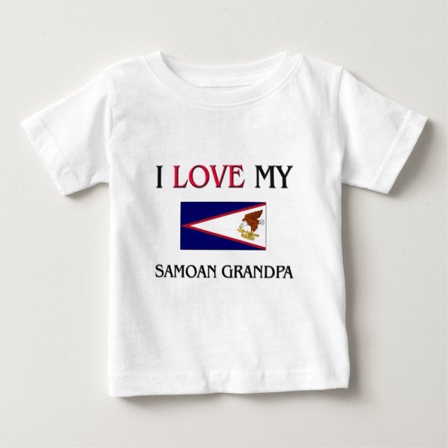 Ich Liebe mein Samoa Opa Baby T-shirt (Vorderseite)