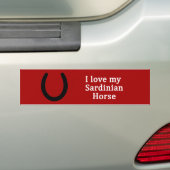 Ich Liebe mein sardisches Pferd Autoaufkleber (Auf Auto)