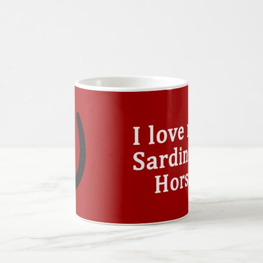 Ich Liebe mein sardisches Pferd Kaffeetasse (Mittel)