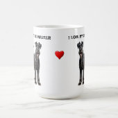 Ich Liebe mein Schnauzer Kaffeetasse (Mittel)