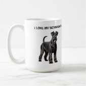 Ich Liebe mein Schnauzer Kaffeetasse (Links)