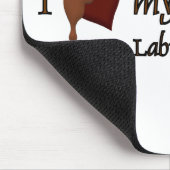Ich Liebe mein Schokoladenlabor Mousepad (Ecke)