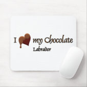 Ich Liebe mein Schokoladenlabor Mousepad (Mit Mouse)