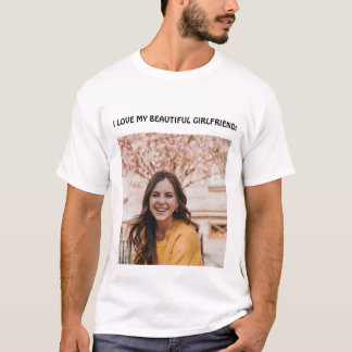 Ich liebe mein schönes langstreckiges Freundin-Shi T-Shirt