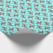 Ich Liebe mein schottisches Deerhound Geschenkpapier (Ecke)